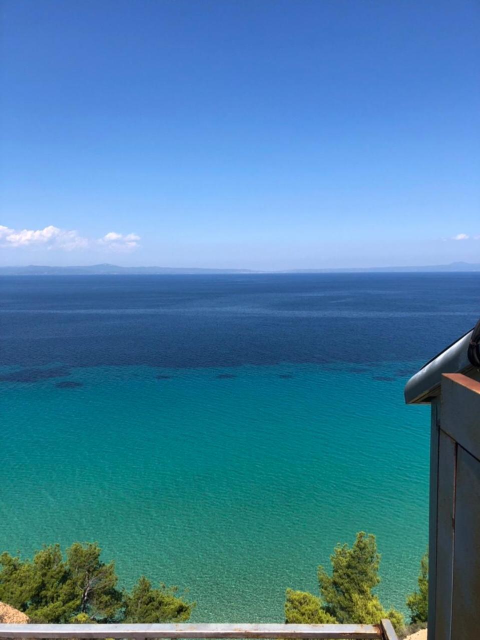 Blue Thea Luxury Villa In Afitos Esterno foto