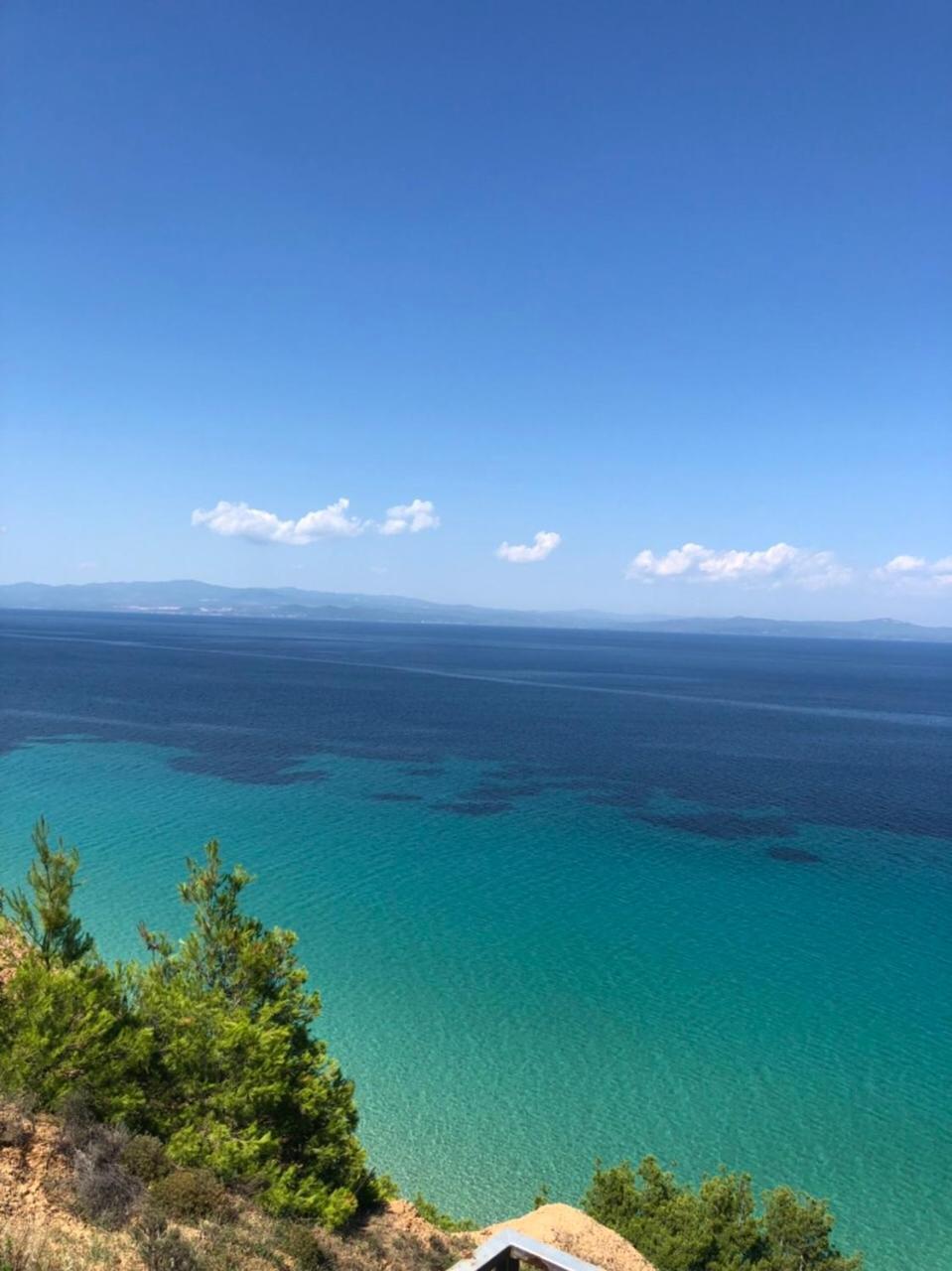 Blue Thea Luxury Villa In Afitos Esterno foto