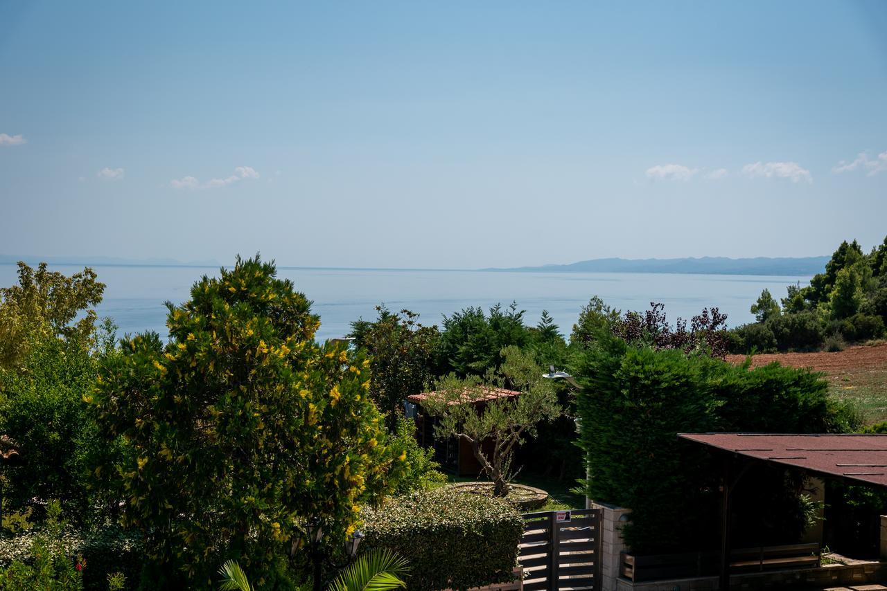 Blue Thea Luxury Villa In Afitos Esterno foto